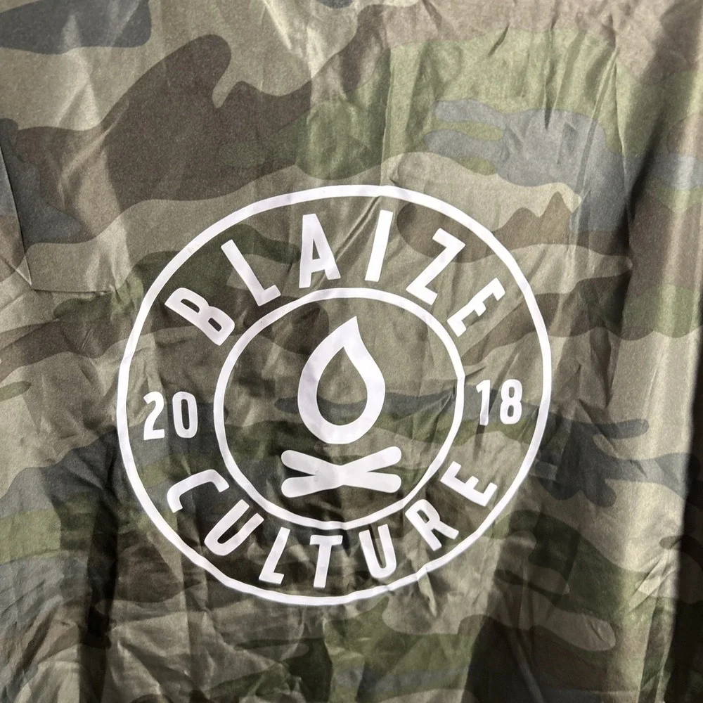 Blaize Culture Mens M Windbreaker Camo Skateboarding Lightweight Full Zip‎